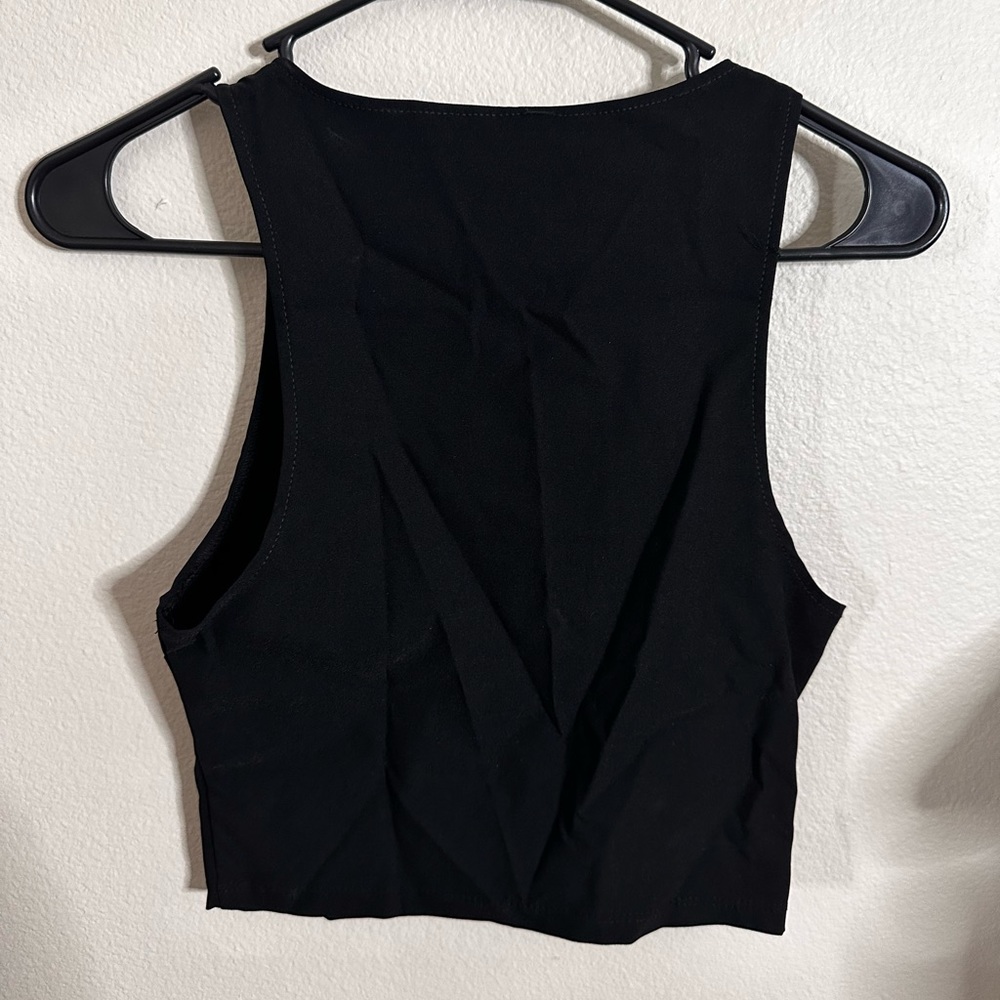 Black crop top